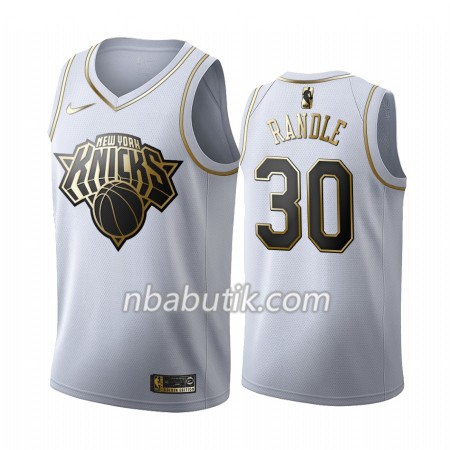 NBA Mænd Trøje New York Knicks Julius Randle 30 Nike 2019-20 Hvid Golden Edition Swingman NBA Mænd Trøje New York Knicks Julius Randle 30 Nike 2019-20 Hvid Golden Edition Swingman
